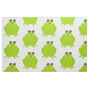 Funny Cute Frog Fabric