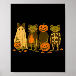 Funny Cute Frog Halloween Costumes  Poster