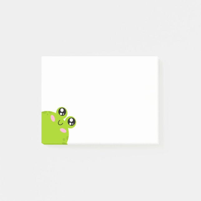 Funny Cute Frog Post-it Notes (Front)