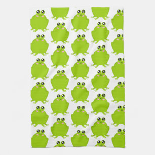 Funny Cute Frog Tea Towel