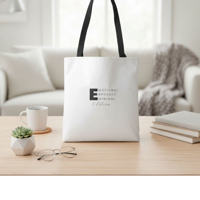 Funny cute  fun humour typography quote  tote bag (Creator Uploaded)