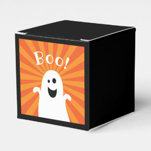 Funny Cute Ghost Boo Haunted Happy Halloween Party Favour Box