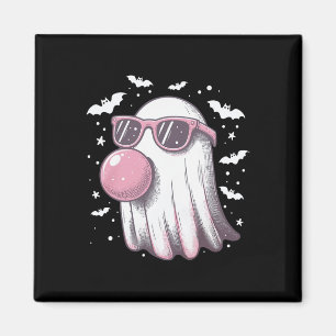 Funny Cute Ghost Girls Halloween Cute Ghost Women Magnet