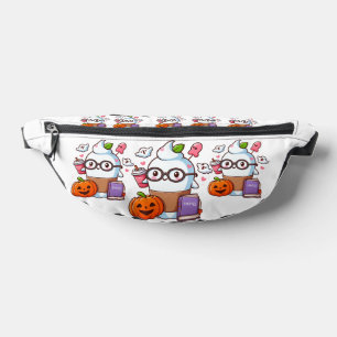 funny cute ghost ice Coffee Halloween costume DESI Bum Bags