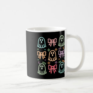 Funny Cute Ghost Spooky Season Glow In Halloween N Coffee Mug
