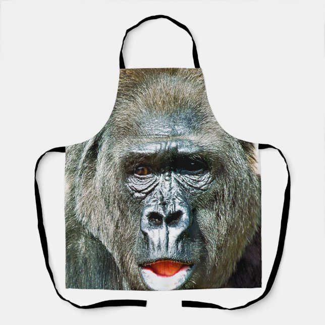 FUNNY CUTE GORILLA APRON (Front)