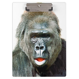 FUNNY CUTE GORILLA CLIPBOARD