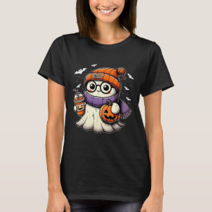 Funny Cute Halloween Ghost Pumpkin Ghost Halloween T-Shirt