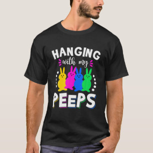 Funny Cute Hanging With My Peeps Tee Boys Girls Ea