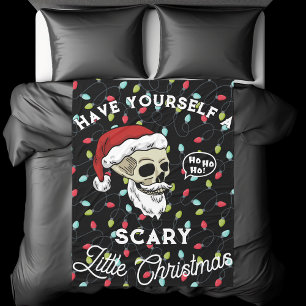 Funny Cute Have Yourself A Scary Little Christmas Fleece Blanket