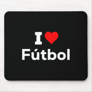 Funny Cute I Heart Love Futbol Sport Soccer Fun Mouse Pad