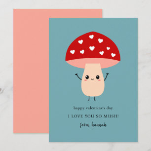 Funny Cute I Love You So Mush Happy Valentine's Holiday Card