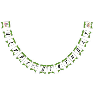 Funny & Cute Jungle Animals at Party Wild One Bunting