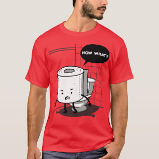 Funny Cute Kawaii Toilet Paper Humour Comedy T-Shirt