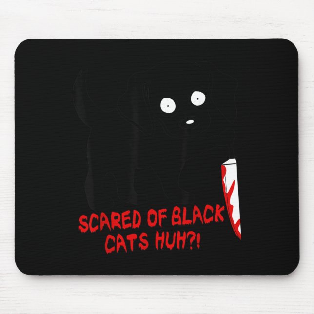 Funny Cute Kawaii Y Halloween Black Dog Instead Of Mouse Pad (Front)