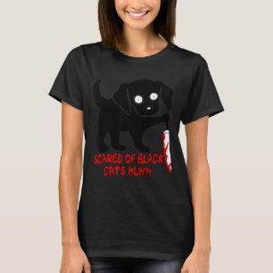 Funny Cute Kawaii Y Halloween Black Dog Instead Of T-Shirt