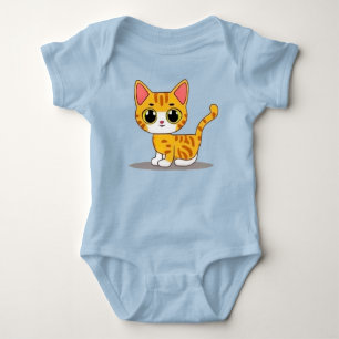 Funny Cute kitten Baby Bodysuit