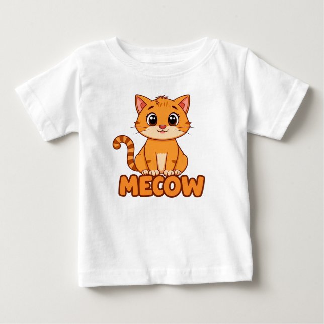 Funny Cute kitten Baby T-Shirt (Front)
