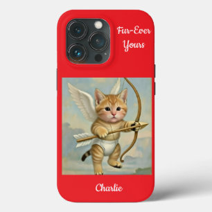 Funny Cute Kitten Cupid iPhone 13 Pro Case