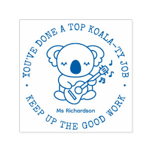 Funny Cute Koala Top Quality Job Teacher Praise Self-inking Stamp