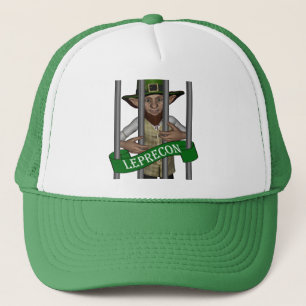 Funny cute  leprechaun  St Patrick's day Trucker Hat