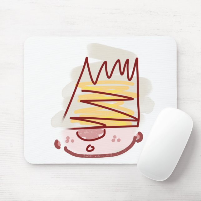Funny Cute Little King Illustration Mouse Pad (With Mouse)