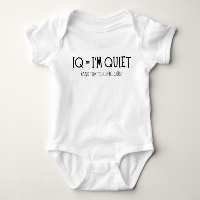 Funny Cute Math Baby Saying Baby Bodysuit (Front)