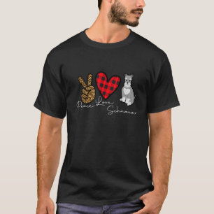 Funny Cute Miniature Schnauzer Dog Ears Up Puppy L T-Shirt