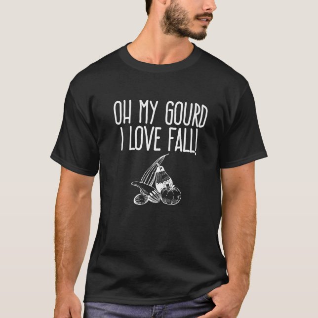 Funny Cute Modern Halloween Jack O Lantern Pumpkin T-Shirt (Front)