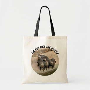 Funny Cute Otters Pun Tote Bag