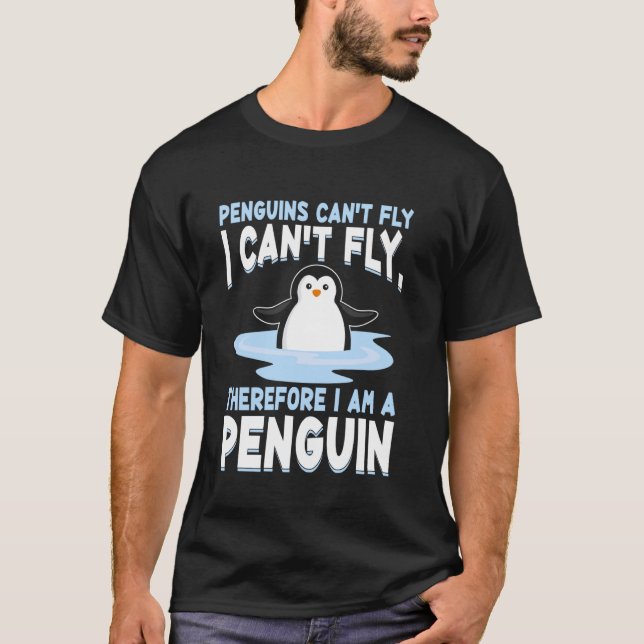 Funny & Cute Penguin Graphic & Penguin Lover T-Shirt (Front)