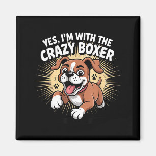 Funny Cute Pet Dog Breed Puppy With The Crazy Magnet