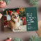 Funny cute pet photo Christmas Holiday Card