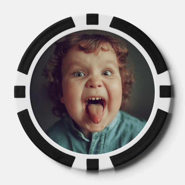 Funny Cute Photo  Poker Chips (Front)
