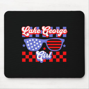 Funny Cute Picnic Bbq Party 4th Of July Patriotic Mouse Pad