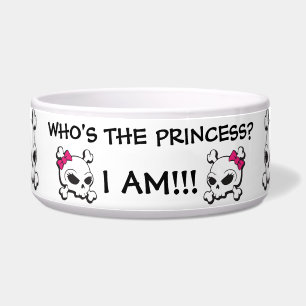 Funny Cute Pink Black Bow Crossbones Skull Pattern