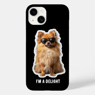 Funny Cute Pomeranian Dog I'm a Delight Case-Mate iPhone 14 Case