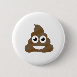 Funny Cute Poop Emoji 6 Cm Round Badge