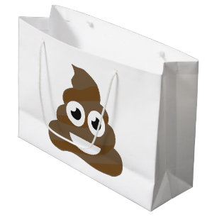 Funny Cute Poop Emoji Large Gift Bag