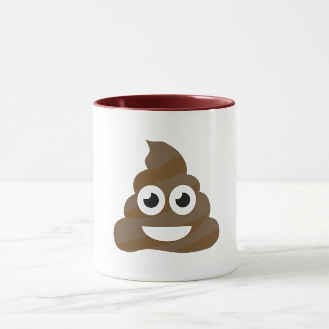 Funny Cute Poop Emoji Mug (Center)