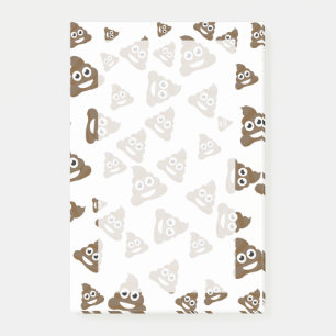 Funny Cute Poop Emoji Pattern Post-it Notes
