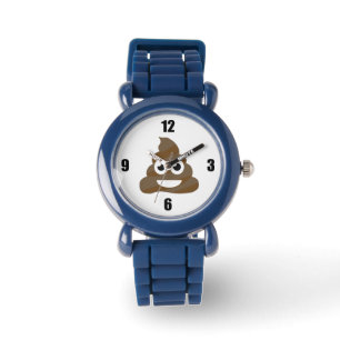 Funny Cute Poop Emoji Watch