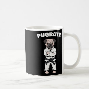 Funny Cute Pug Karate Black Belt Martial Art Love Coffee Mug