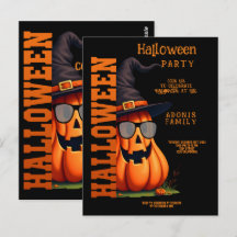 Funny Cute Pumpkin Halloween Party Celebration