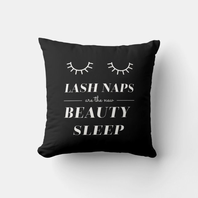 Funny Cute Quote Lash Nap Pillow (Front)