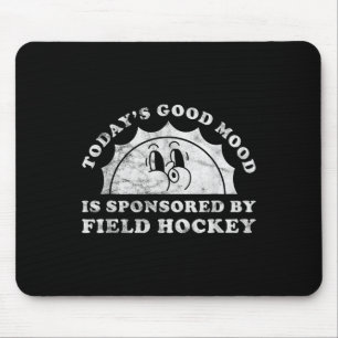 Funny Cute Retro Vintage Field Hockey Mouse Pad