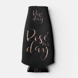 Funny Cute Rose All Day Wine Lover Gift Bottle Cooler