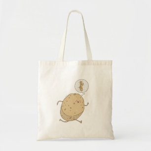 Funny Cute Running Potato by somoh Tote Bag