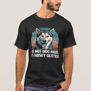 Funny & Cute Siberian Husky Dog Glitter Classic T- T-Shirt