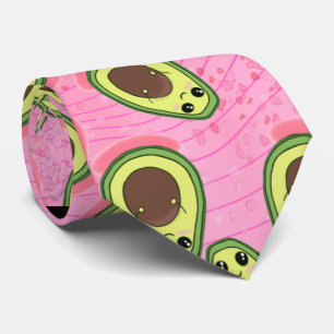 Funny Cute Silly Avocado Guac Colourful Wild Brigh Tie